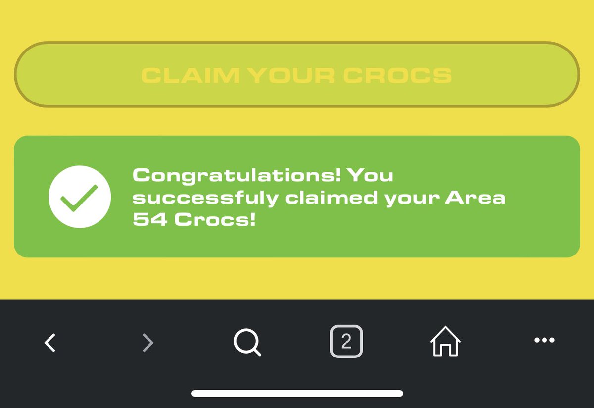 LFG!! VIP prize claimed, thank you!! <a href="/ronenglishart/">Ron English</a> <a href="/Area54Club/">Area 54</a> <a href="/footlocker/">Foot Locker</a> <a href="/Crocs/">Crocs</a> ❤️