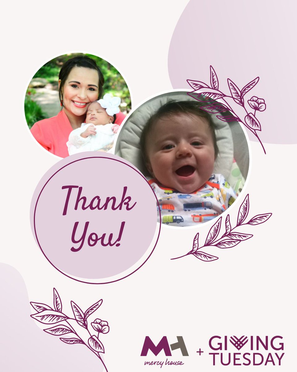 mercyhousedfw's tweet photo. On behalf of our staff, moms and precious babies, we want to thank you for your support on Giving Tuesday. Through your prayers and giving, you make it possible for more single pregnant women to choose life for their babies.🤰 #MercyHouse #lovethemboth https://t.co/59M7qDUjJm