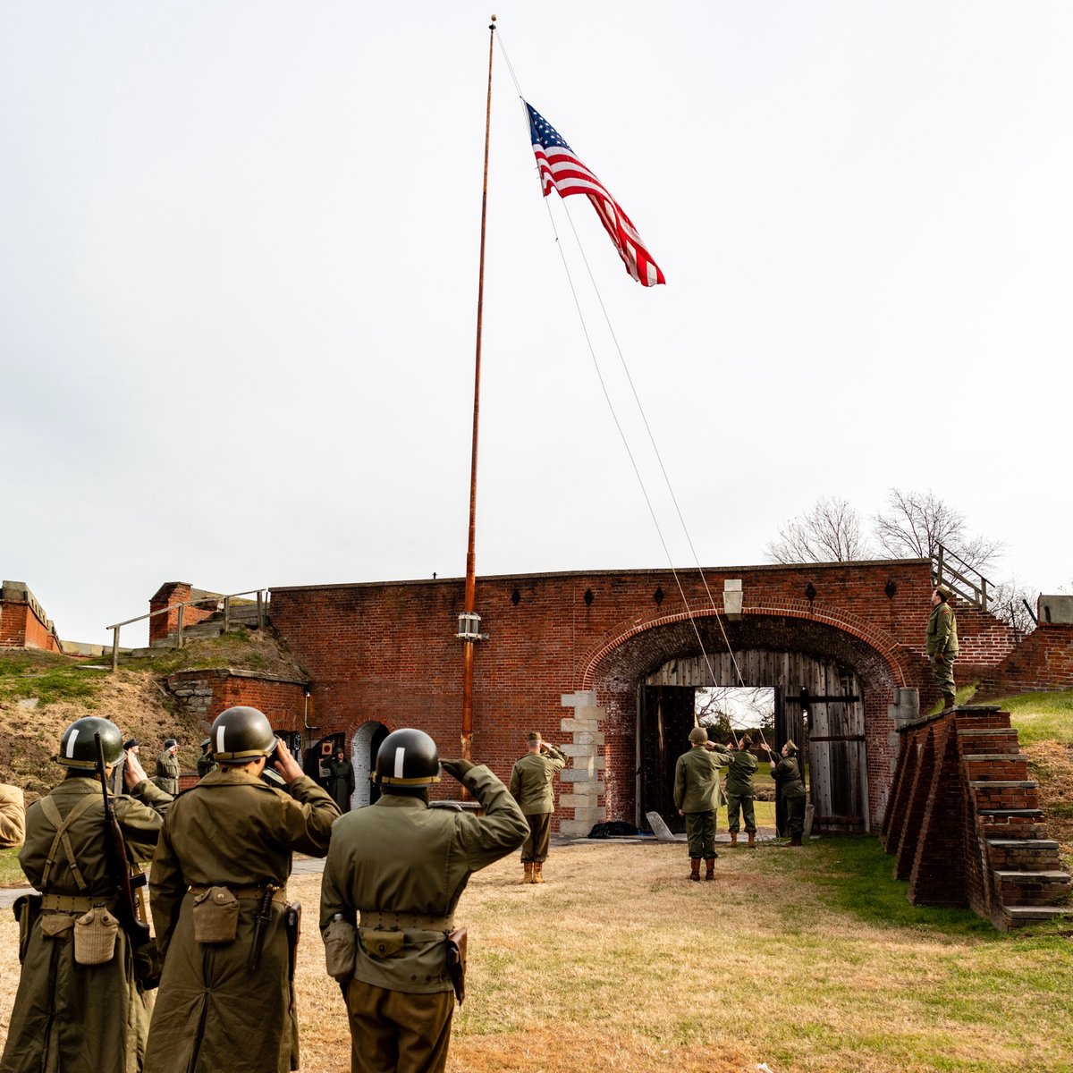 WWII comes to Fort Mifflin TOMORROW with our annual “Battle of St. Vith” reenactment! This event will run from 10:00-4:00, with two battles at 11:30 and 3:00. This is a rain or shine event, so please dress appropriately. We hope to see you there! 🇺🇸