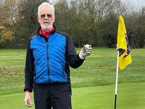 On Wednesday John Hughes had an early Christmas present as he made his 1st ever hole in one on the 13th which was playing 175 yards off the yellows.
Well done John