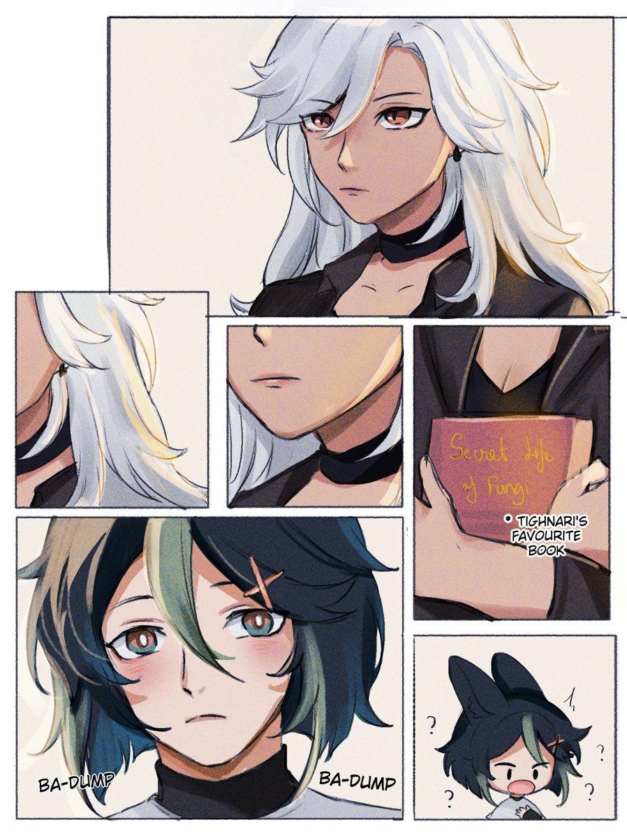 Biichon__'s tweet photo. [AU] College (Roommates) - #2 
Their first glances 👀
#cynonari https://t.co/5CX59t6Q3u