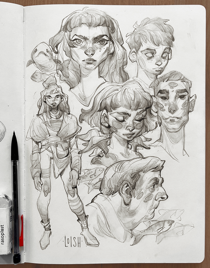 Some loose sketches from my sketchbook ~ 