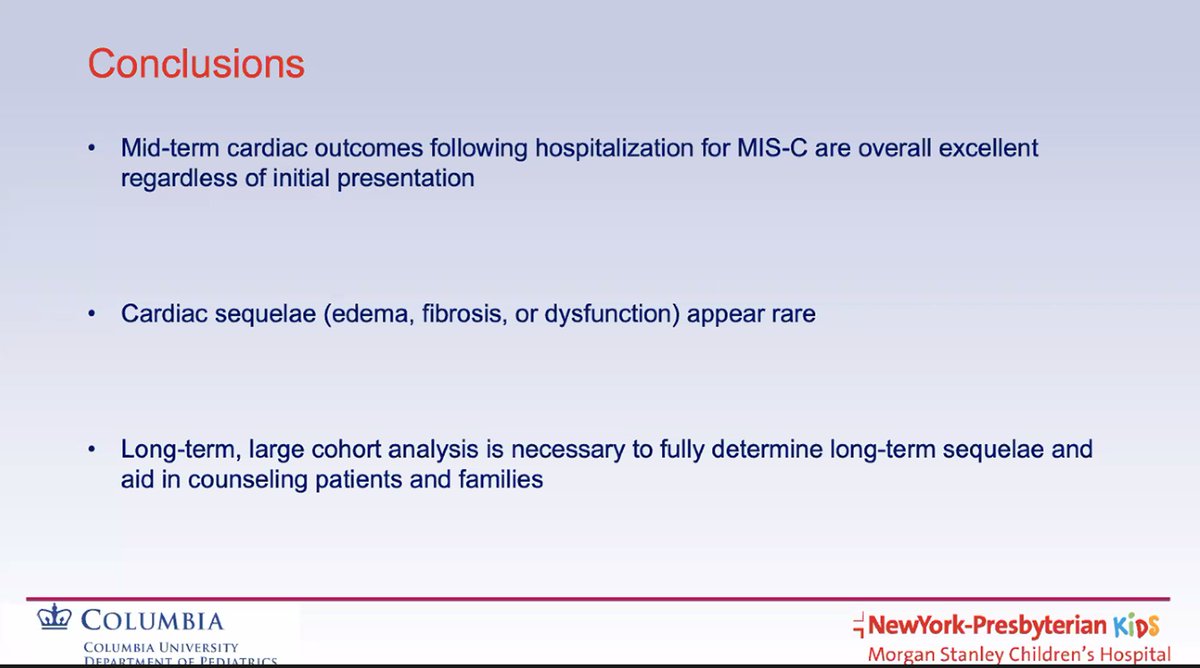 🙌Great talk by @MikeDiLorenzoMD for the International KD JC highlighting longitudinal #whyCMR findings from our patients @KidsAtColumbia with MIS-C. Checkout the full paper here: ncbi.nlm.nih.gov/pmc/articles/P… @pedradjournal @ebrosenzweig @brettranders @SCMRorg @nyphospital #COVID