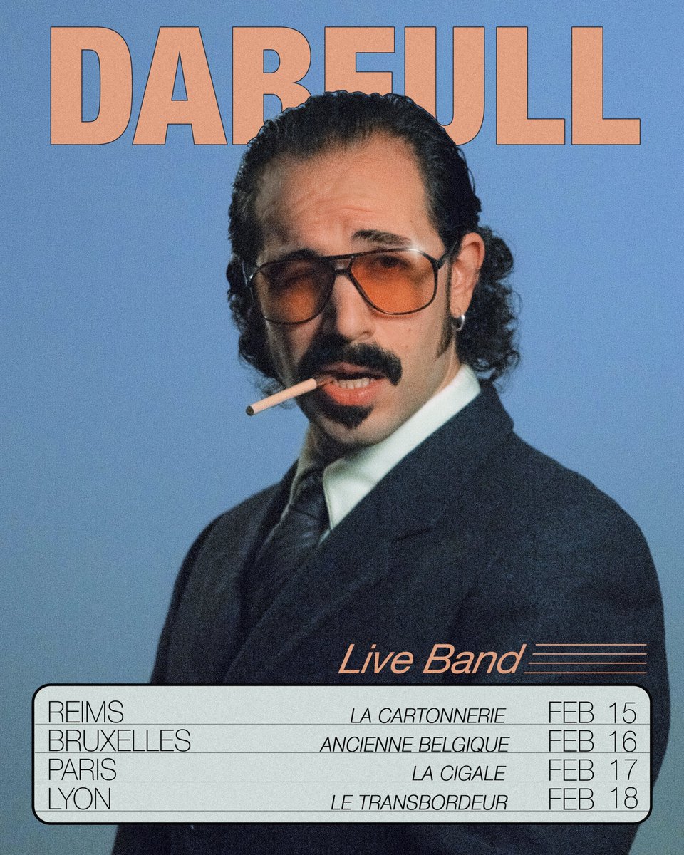 On tour for the first time with a fully live band and only analogic gear 🎹✨

Ticket: linktr.ee/dabeullreal