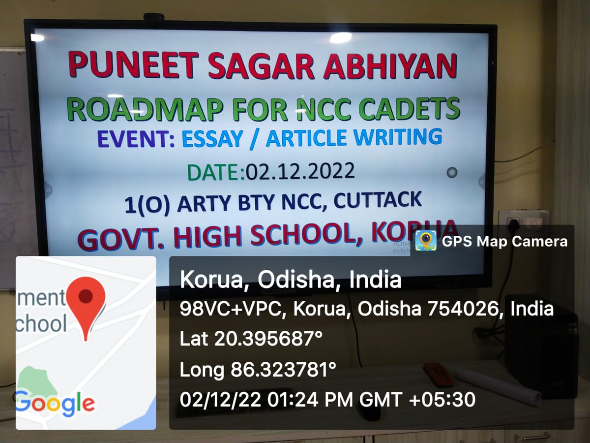 OneODArtyBtyNCC's tweet photo. #PuneetSagar 
For "Puneet Sagar Abhiyan" cdt of GovtHighSchool, Korua under #1ODArtyBtyNCC #NCCCuttackGroup conducted an Essay Writing Competition. ANO conducted the event &amp; 48Cadets participated. Head Master gave away prizes.
@HQ_DG_NCC
@utkalpride  @kalinga_sagar https://t.co/X49OJXY7Qy