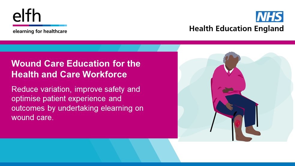 elearning sessions on wound care for the health and care workforce are available at: e-lfh.org.uk/programmes/wou… .@HEE_TEL @NatWoundStrat @NHS_HealthEdEng