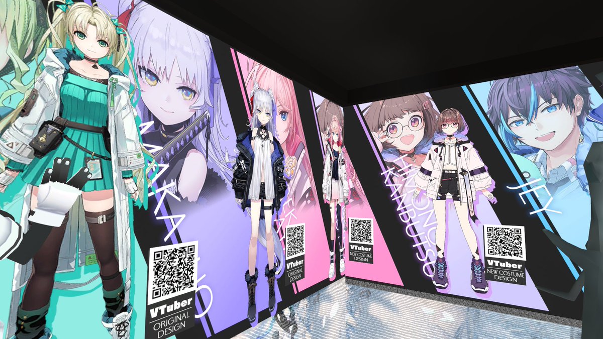 CO_NO2162's tweet photo. 【Vket】
開催当日を迎えましたー！👏👏「テザーフォード-影- 20thスクエア」にて展示しておりますのでVketにお越しの方は是非お立ち寄りください！壁面の巨大な女の子ポスターが目印です！👀 https://t.co/e2BOeYcZXD