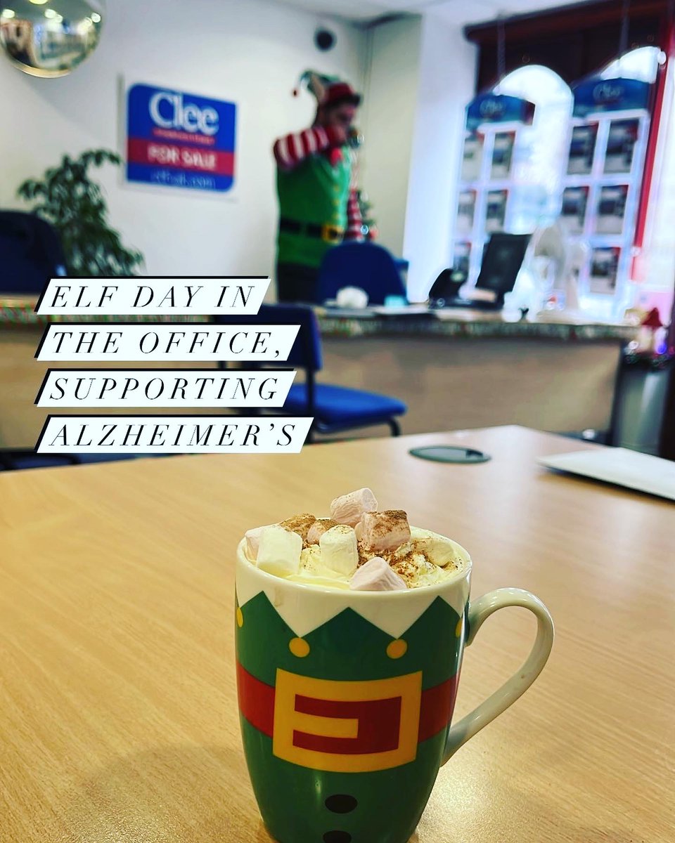 Clee_Ammanford's tweet photo. Fun day in the office today supporting @alzheimerssoc  #elfday Raising money and awareness 🧝🏻‍♀️ 🧝🏻‍♂️ https://t.co/TzNI5UYdKG