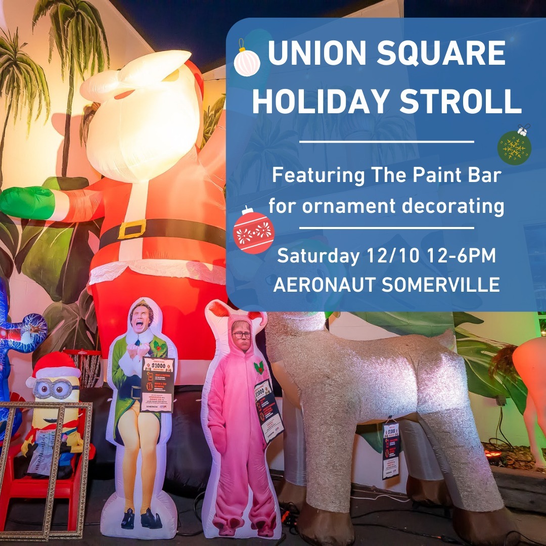 AeronautBrewing's tweet photo. π£ The 8th Annual @AllAbout02143 #holidaystroll is happening on SATURDAY 12/10! Help us #keepsmallstrong this season! We'll have Gift Horse 4 ready to go for purchase & @ThePaintBar will be onsite to help you decorate two custom ornaments from 12-5:30PM! https://t.co/aMNbd9Z7Yd