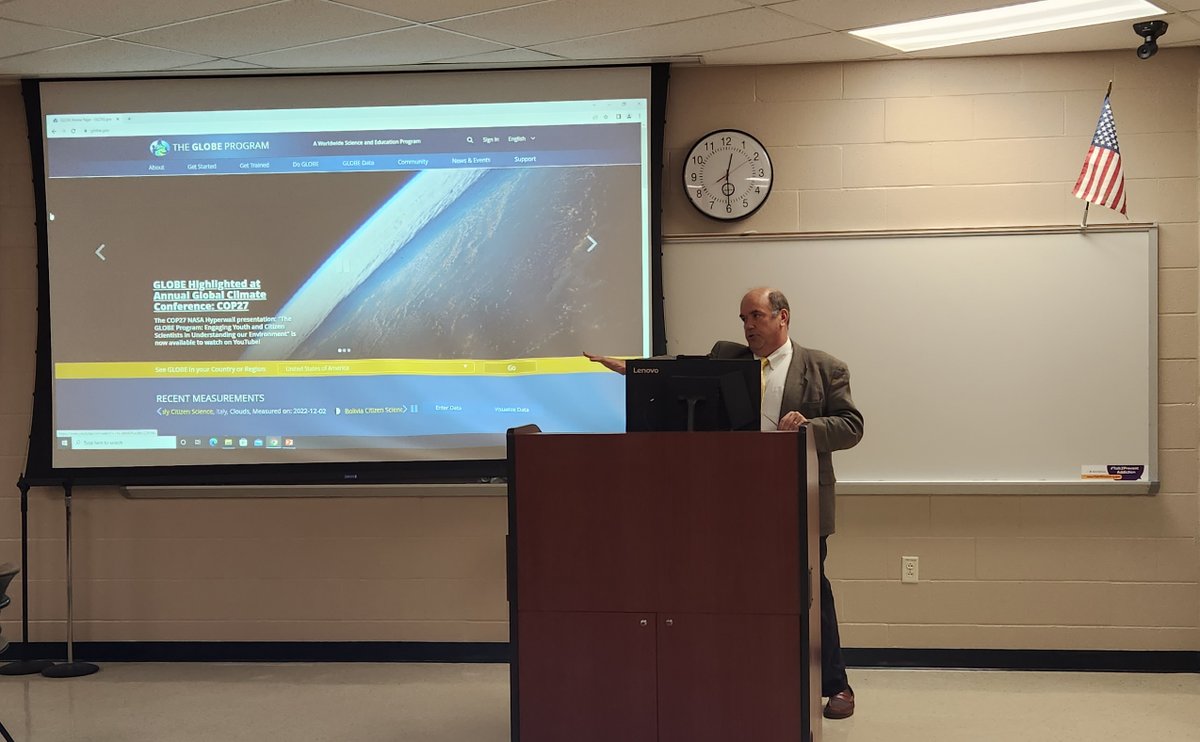 QuestarIII's tweet photo. Today, Dr. Michael Jabot introduced The @GLOBEProgram to teachers at Questar III #BOCES! During his presentation, they discussed ways to tie #GLOBE into their classrooms &amp; the different benefits it can offer. Thank you @mjabot! #QuestarIII #HereForTheKids https://t.co/LMZuZHirhb