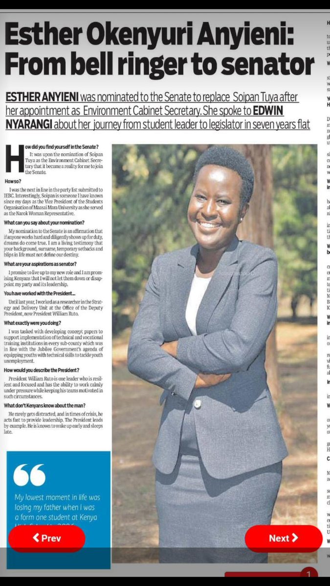 DuncanKipchir92's tweet photo. Honourable madam Senator #Essy Okenyuri is a testimony and a motivational legendary story https://t.co/ItSL9jCgoe