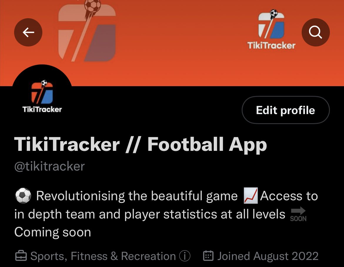 Please follow <a href="/tikitracker/">TikiTracker // Streamline Stats and Social Media</a>, a company with a mission to bring affordable software to track inplay football stats at all levels. Giving teams better analysis and fans a live match overview! Coming soon…