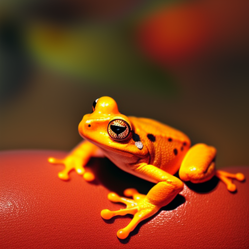 DeDaSlyer's tweet photo. an orange frog...😍#SD https://t.co/XlfWI0mzKM