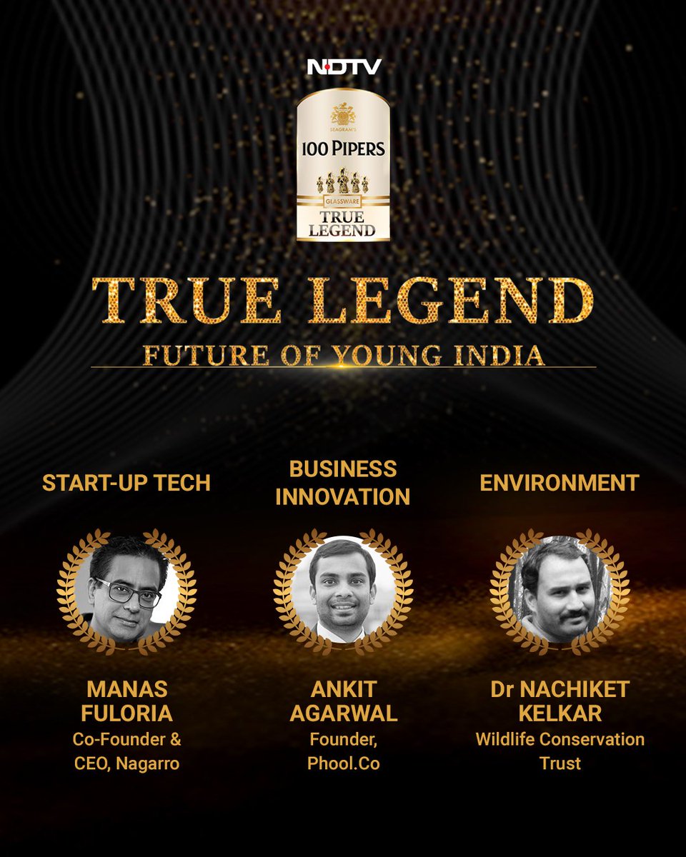 NDTV (@ndtv) on Twitter photo The honour roll at #TrueLegend – Ram Charan, PV Sindhu, Neha Kakkar, environmentalist Dr Nachiket Kelkar, IAS officer Sandeep Nanduri, Doctors For You founder Dr Ravikant Singh, entrepreneurs Ankit Agarwal, Manas Fuloria and Dhruv Lakra
#BeRememberedForGood The honour roll at #TrueLegend – Ram Charan, PV Sindhu, Neha Kakkar, environmentalist Dr Nachiket Kelkar, IAS officer Sandeep Nanduri, Doctors For You founder Dr Ravikant Singh, entrepreneurs Ankit Agarwal, Manas Fuloria and Dhruv Lakra
#BeRememberedForGood