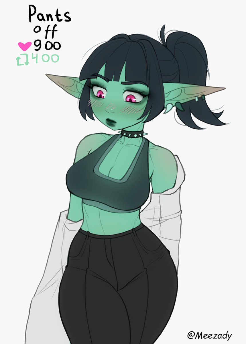 Meezady's tweet photo. Strip game with Goblin Lola - part 2 https://t.co/KkyDBer9R2