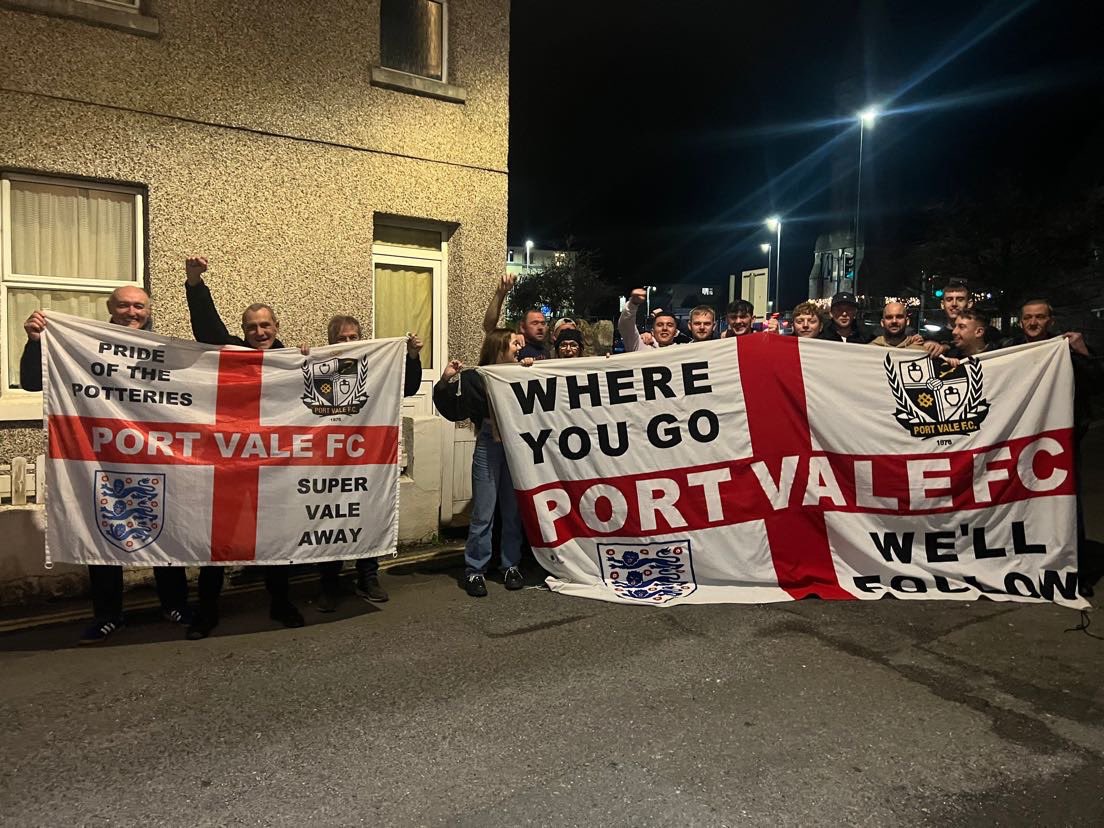 488 mile round trip on a Friday night, we’re some fanbase👏 #pvfc