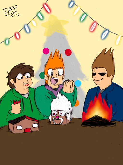 It's #Eddvent Day 2 AND #FanartFriday! Enjoy these amazing pieces by    &amp; !  