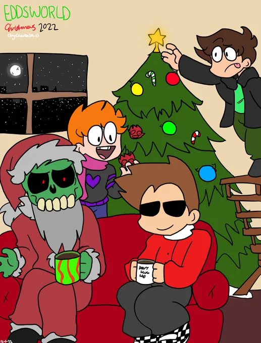 It's #Eddvent Day 2 AND #FanartFriday! Enjoy these amazing pieces by    &amp; !  