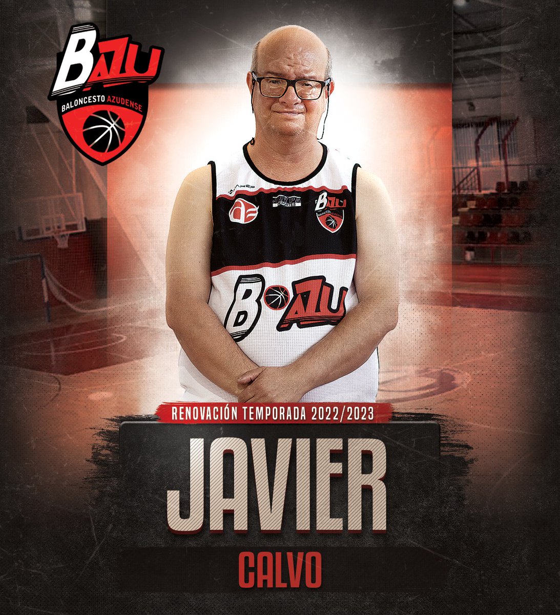 [Renovación] Nos acercamos al fin de semana y seguimos desvelandoos nombres de nuestro equipo de chicos y chicas <a href="/ADAAzuqueca/">ASOCIACIÓN ADA</a>. Esta tarde le toca a Javier Calvo.
¡Bienvenido de nuevo, Javier!
#BAZUADA🏀