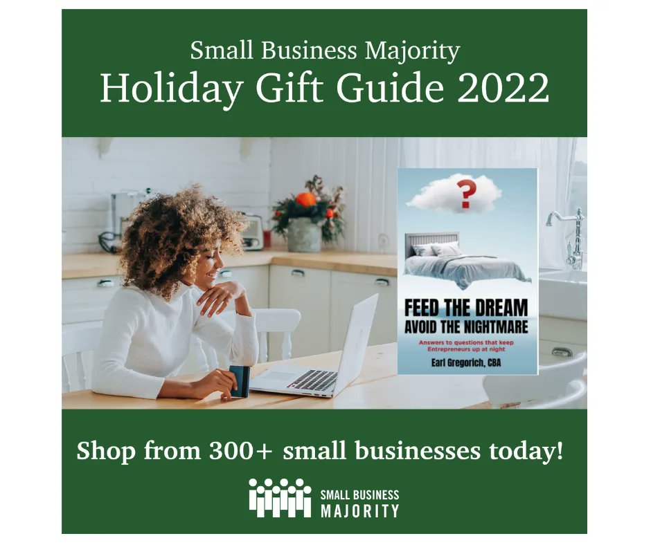 GoFeedTheDream's tweet photo. SPOTTED!  My book was picked up by Small Business Majority for their Small Business Holiday Gift Guide. We were 1 of just over 300 businesses selected!  https://t.co/psKuenmU4l  @Smlbizmajority  #IShoppedSmallBiz  #feedthedream https://t.co/PepQbNxKMQ