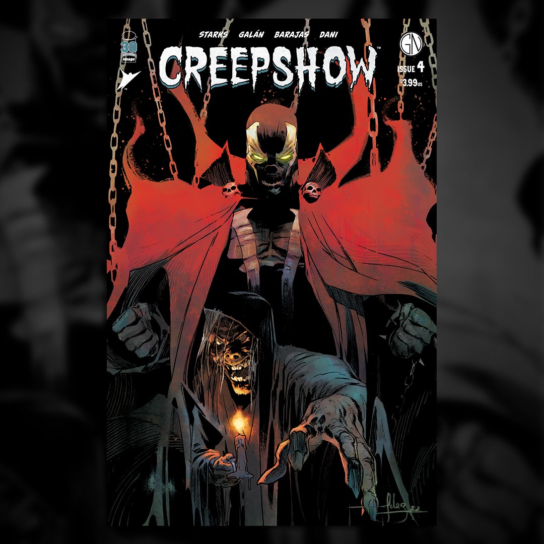 CREEPSHOW #4 (FOC 12/5)
(OCT220131)
W: <a href="/TheKyleStarks/">Kyle Starks C2E2 O-02</a> &amp; <a href="/HenryBarajas/">Henry Barajas 🌵 💭</a>
A: <a href="/Fran_Galan_art/">Fran Galán</a> &amp; <a href="/danistrips/">Dani Strips</a>
C: <a href="/Fran_Galan_art/">Fran Galán</a> &amp; @20EyesBrad
L: @droog811
CVR A: @TheBurnham
CVR B: <a href="/danistrips/">Dani Strips</a> (OCT220132)
CVR C: <a href="/VanceKelly/">Vance Kelly</a> (OCT220133)
CVR D (Spawn): <a href="/javierfdezart/">Javier Fernandez</a> (SEP228060)
(2/4)