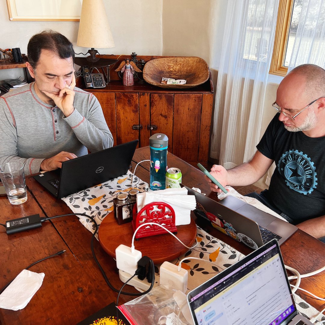 During the #retreat one of the main things members do is discuss the future of the #coop. Here, Benjamin and Antonio exemplify how #teamwork makes the dream work!

#PolycotAssociates#community#hardwork#STEM#STEAM#tech