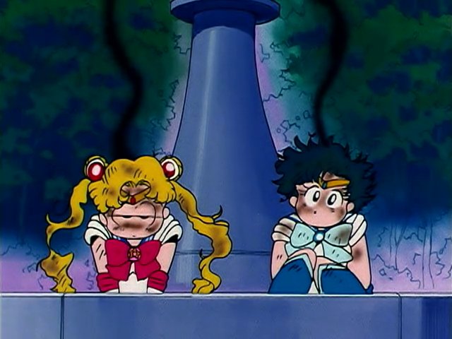 "Hey, thanks a lot, pyro."
"Nothing's good enough for you, is it?"
"Be thankful for some water for you to fall in!"