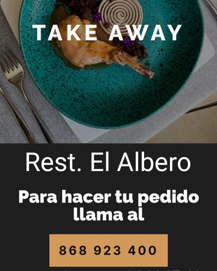 Tus pedidos en nuestra Web 👇🏼👇🏼
 restauranteelalbero.net