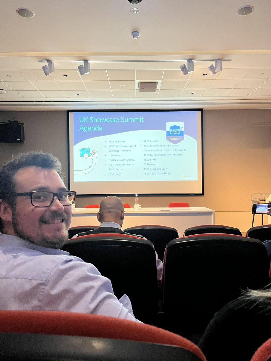 Great day out at <a href="/MSEducationUK/">Microsoft Education UK</a> with <a href="/_MrCole_/">Mr Cole</a> and the rest of <a href="/Discoverytrust/">Discovery Trust</a> celebrating our achievements as part of the Microsoft journey. Met some really interesting people too! #MIEExpert #showcaseschools