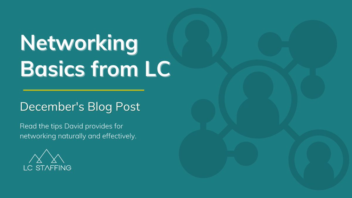 LC_Staffing's tweet photo. Networking can feel a little strange, but it doesn't have to. Read more at https://t.co/bLmRyMLsnr. 

#networking #movingpeopleforward #montana #jobs https://t.co/rnU59W48V7