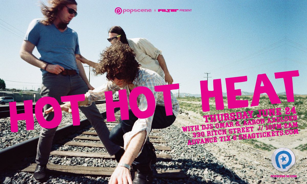 AaronAxelsen's tweet photo. On this date 20 years ago, @HotHotHeat released their seminal debut LP “Make Up The Breakdown” on @subpop 

Featuring several @popsceneSF dance floor bangers and a big Live 105 hit with “Bandages”

They played Popscene in 2004 (SF debut) and again in 2010 AND played BFD in 2005! https://t.co/7vmBwwv2cn