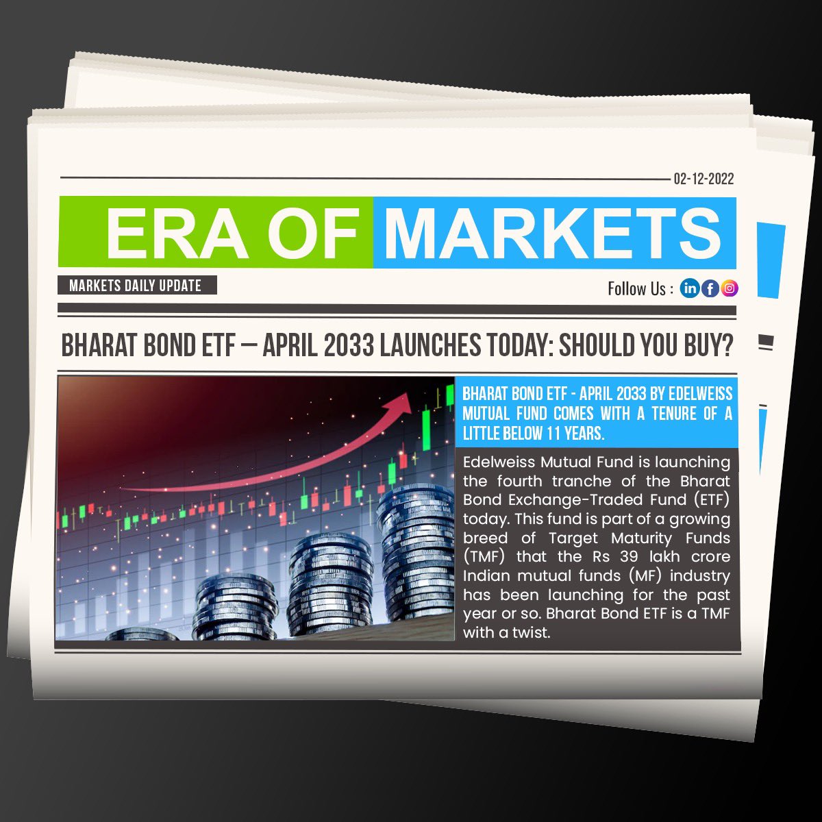 markets_era's tweet photo. Bharat Bond ETF – April 2033 launches today: Should you buy?

#marketsera #news #update #stockmarket #stockmarketindia #sharemarket #sharemarketindia #sharebazar #nifty #sensex #bitcoin #nse #bse #bharatbondetf #mutualfunds https://t.co/gQpnONq1az
