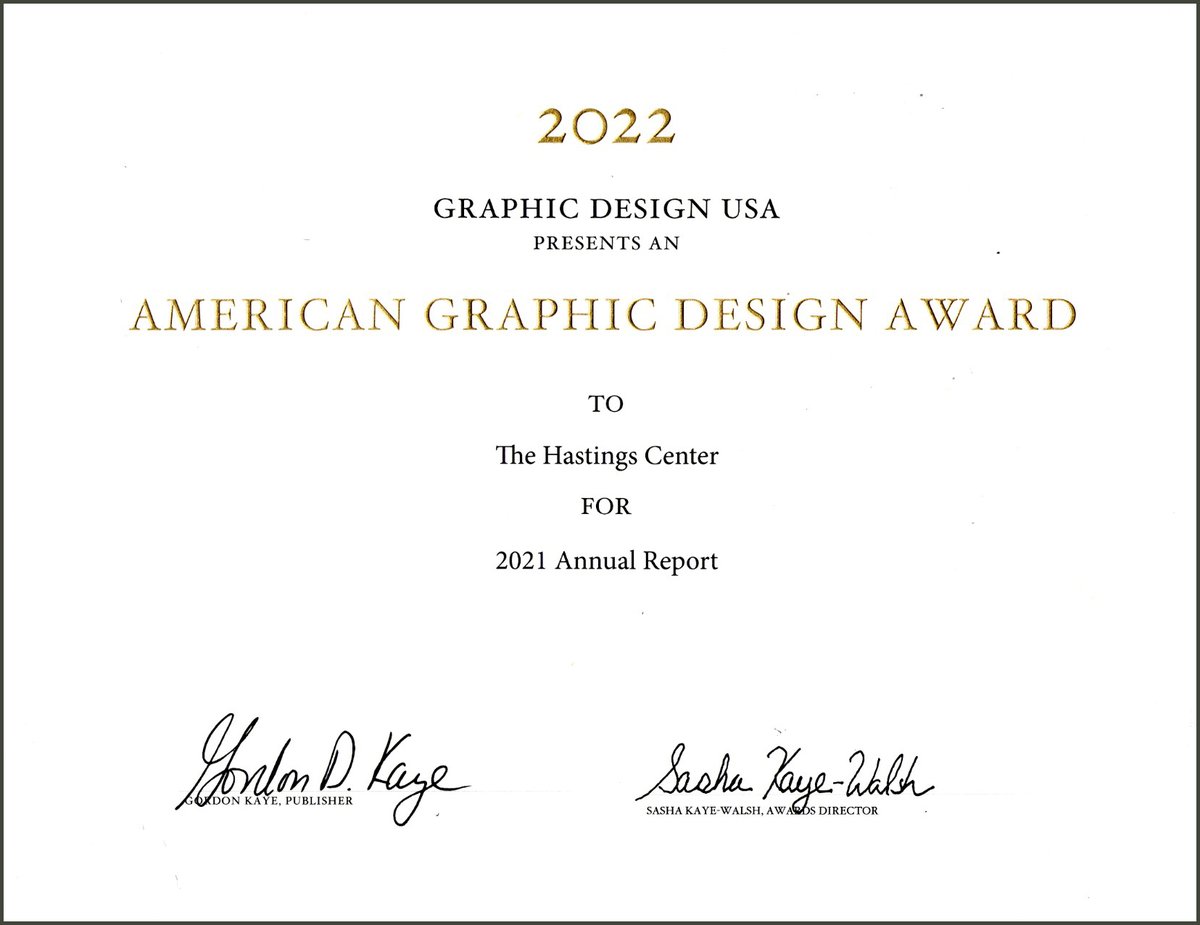 We are so proud of our Art Director, Nora Porter, for winning The American Graphic Design Award, which honors the best and the brightest, the most effective and engaging, graphic communications of the year. The award is given by <a href="/GDUSAmagazine/">Gordon Kaye</a> #art #graphicdesign
<a href="/NoraPorter18/">Nora Porter</a>
