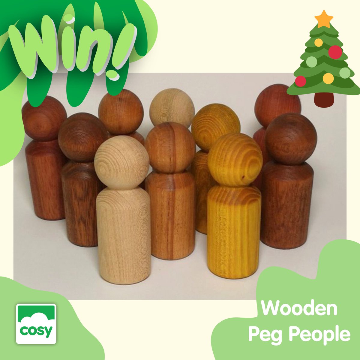 Thank Cosy it’s Friday!

For our Friday giveaway, this week you could be in with a chance of winning a set of our wooden peg people. 

You need to…
🌈 Follow
🌈 RT
🌈 Tag some friends 

Giveaway closes at 11:59pm Sunday. Open to U.K. only. 

Good luck!

#TCIFriday