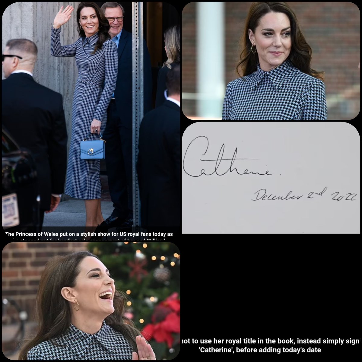 Just goes to show you don't always have to use your title as Princess Catherine signs the book as only Catherine and the date #EarthShotPrizeBoston2022 #EarthShotPrize how beautiful does she look..