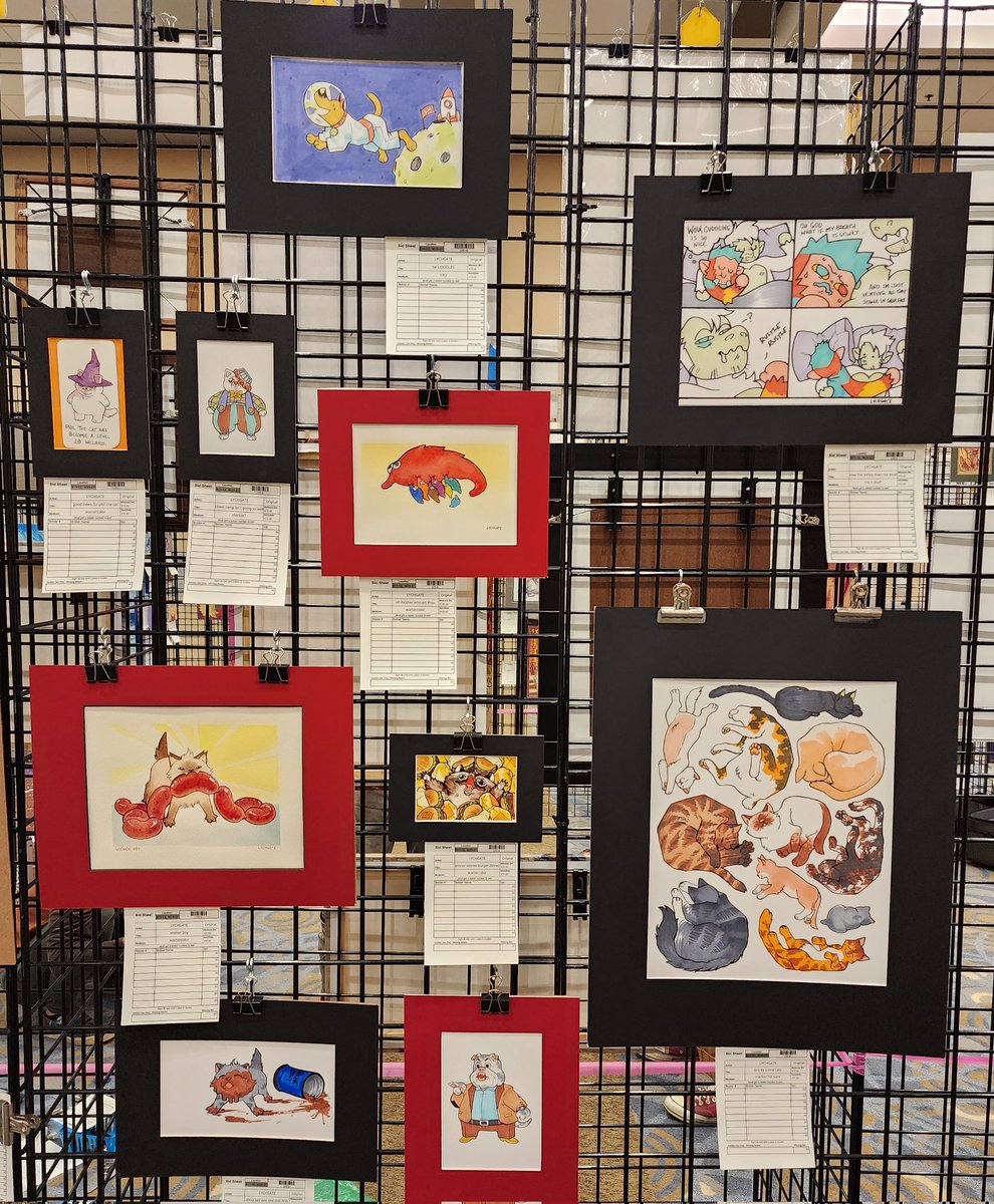 ART SHOW THREAD reminder I don't have a table so if there was anything u wanted to nab all I have is things up for auction in the art show! Pls take a look I got things in both sfw and nsfw galleries #MFF2022 