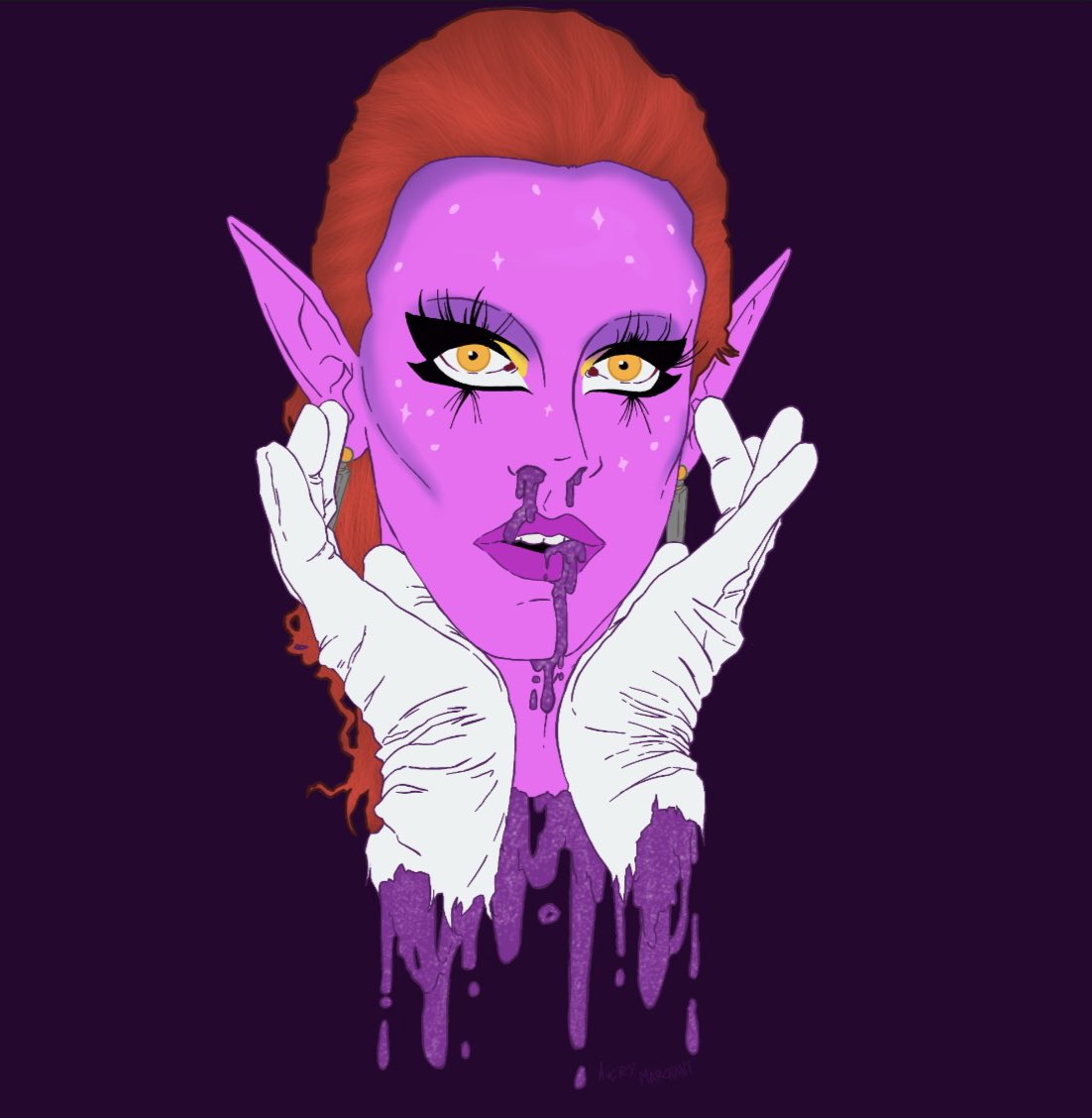 A fucking INCREDIBLE PIECE done by my brother <a href="/DrippyFarmArt/">Drippy Farm</a> I’m so obsessed with it!