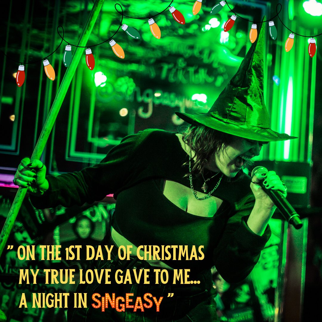 "In the 1st week of christmas my true love gave to me...a stagey night in SingEasy" What better early christmas gift to give this year than singing the night away with your favourite people in the heart of the Westend! 🎶🧡
