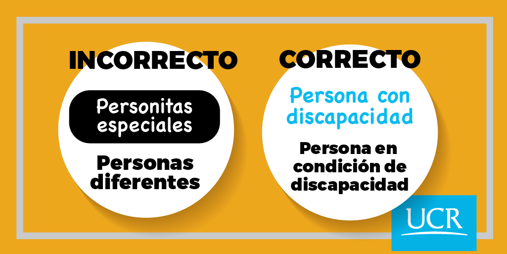 UniversidadCR's tweet photo. En el Día Internacional de las Personas con Discapacidad, te recordamos utilizar siempre un lenguaje adecuado que respete a todas las personas. https://t.co/tD4KLjIGuX