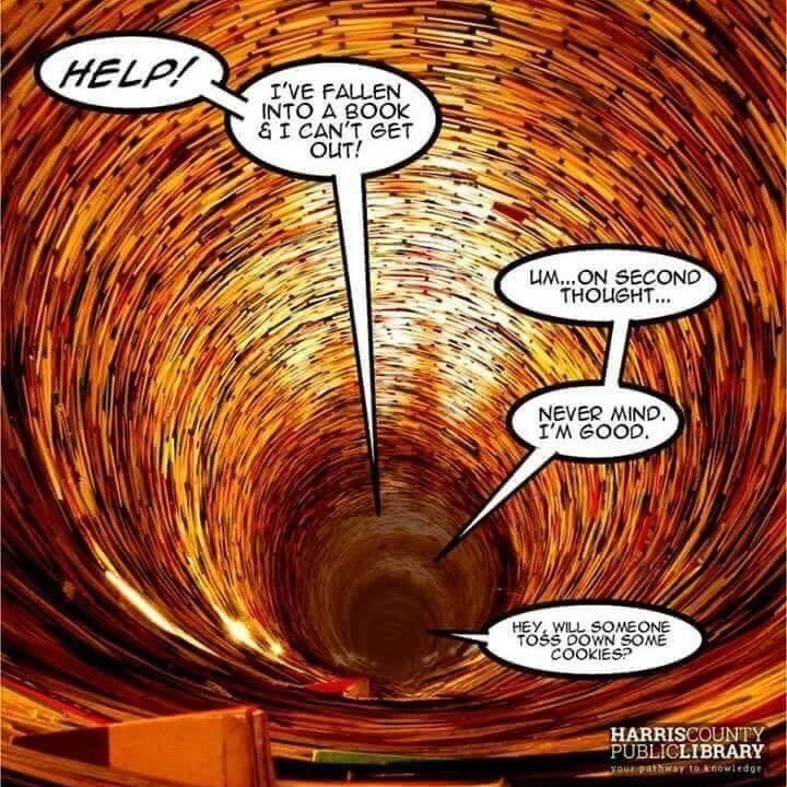 WMJHlibrary's tweet image. I feel called out @harriscountypl - Just saying... I will accept tacos and sugar cookie lattes too. @scooterscoffee #bookproblems #noshelfiecontrol #weekendisbooked #katylibraries instagr.am/p/ClrMtpBOMxK/