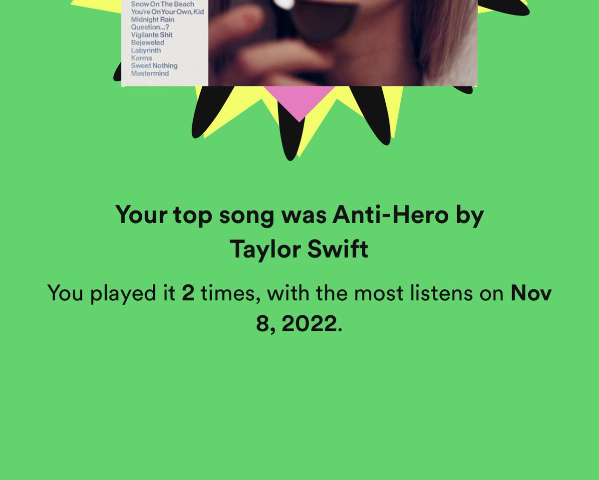 When you were subscribed to Apple Music but opened Spotify once for 15 minutes on a Tuesday morning and they still made you a whole Wrapped year in review: