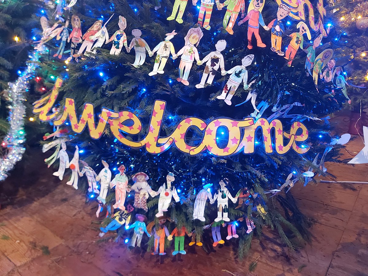 Don't forget to visit the @sudburyTC #christmastreefestival to see our 'No Outsiders - All different, All welcome' themed tree decorated with images of our children wearing #christmasjumpers  @moffat_andrew #nooutsiders