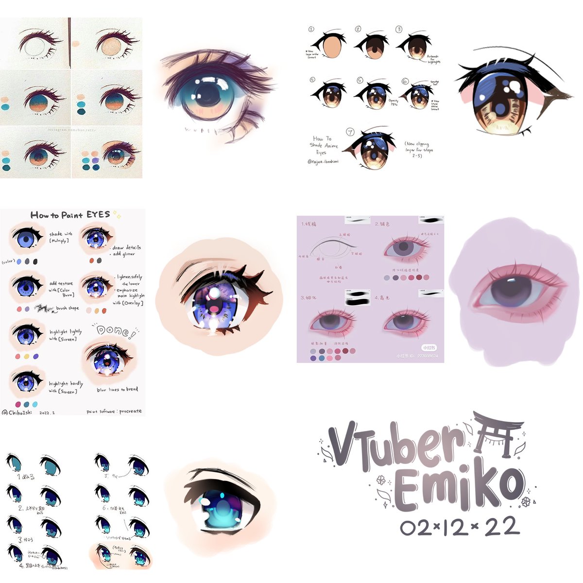 emiko_LXIX's tweet photo. I was experimenting with different eye drawing styles because I always feel like mines are so boring. Are there any of these that you like or any you recommend? :'> #art #artmoots #EmikoDraws https://t.co/R5vqQURUoC