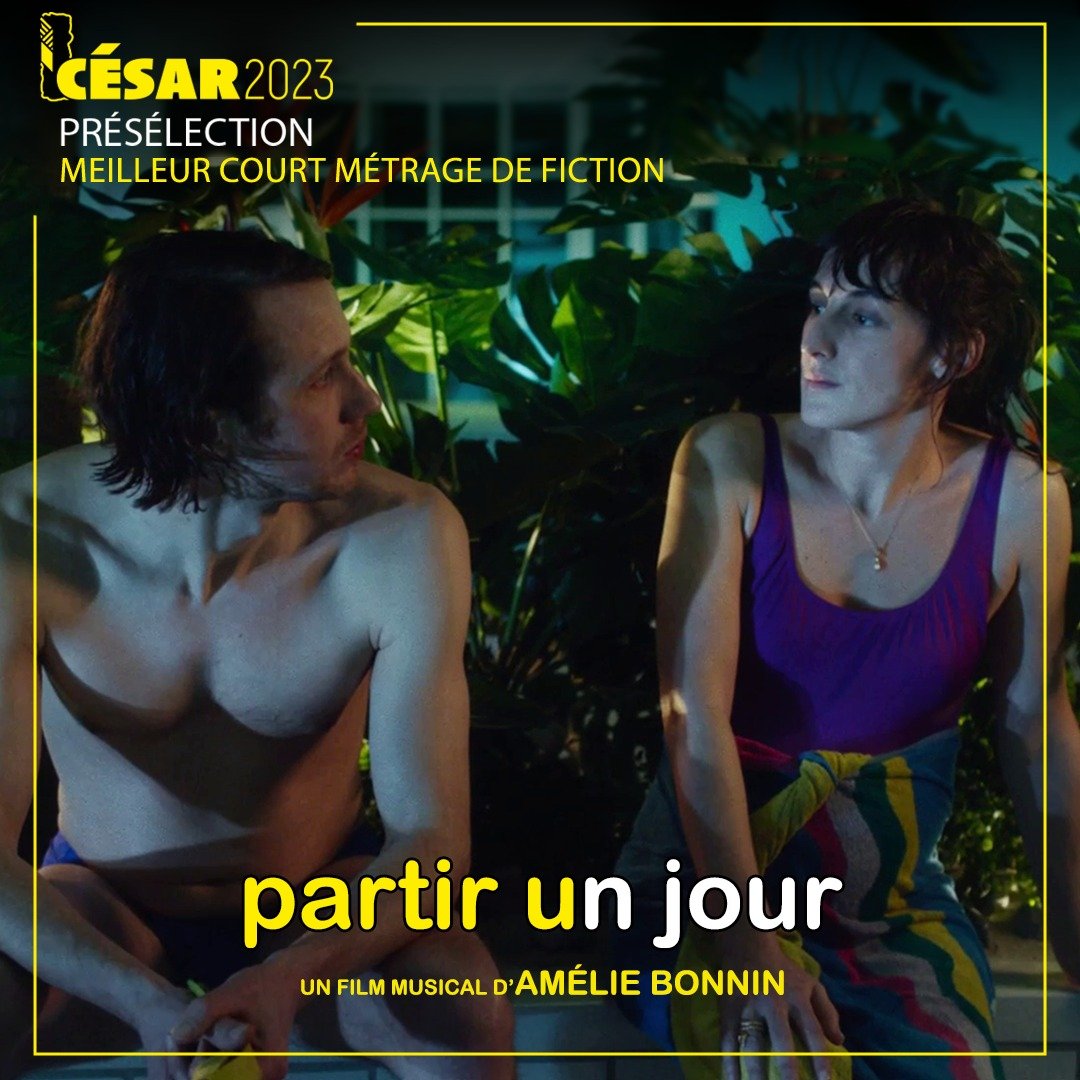 🎼 #PartirUnJour d'#AmelieBonnin avec #BastienBouillon et <a href="/juliettearmanet/">Juliette Armanet</a>, récompensé de nombreux Prix du Public dont celui du @ClermontISFF, est éligible comme « Meilleur Court Métrage de Fiction » aux #Cesar2023👉bit.ly/PARTIRUNJOURCé…

@Les_Cesar #JulietteArmanet  #LesCesar