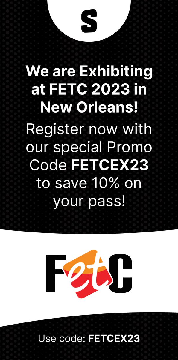 Come see #Shmoop at #FETC 2023 in New Orleans. Want a discount? We have the hook up! Use code FETCEX2023 and save 10%. See you there!
#students #couponcode #schools #districts #edtech