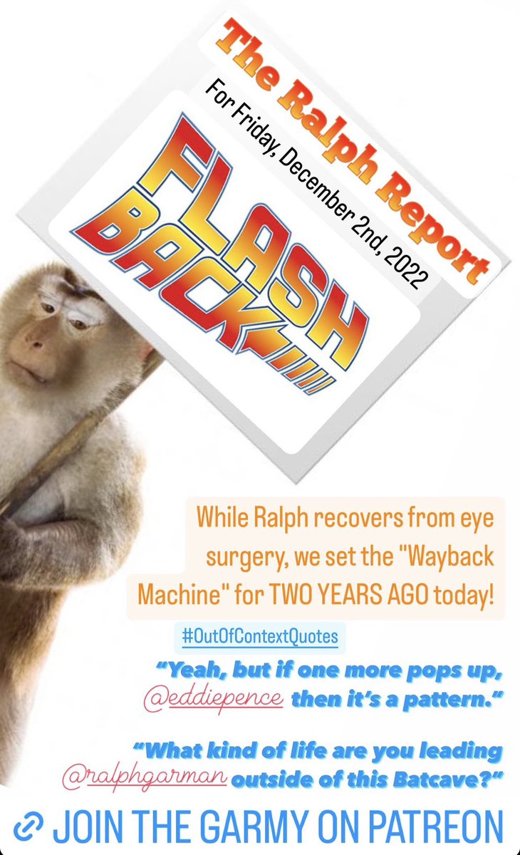 TRRFanPage's tweet photo. Subscribe to #TheRalphReport on @Patreon at https://t.co/kDOhJw7yYH. You won’t regret sticking @RalphGarman & @eddiepence in your ear holes Monday-Friday. For as little as 15 cents a day! New to the #Garmy? Catch up with a #FlashbackEpisode from 2020. https://t.co/xE26faBgXV