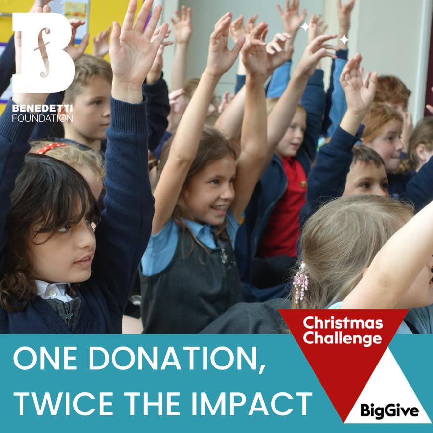 benedetti_fdtn's tweet image. Our @BigGive 🎄Challenge is approaching 30%! Thank YOU for all your donations &amp;amp; support so far. If you can, please consider making a donation, no matter how small, to help bring mass music making experiences to 18,000+ primary school children next year: Bit.ly/BFBigGive