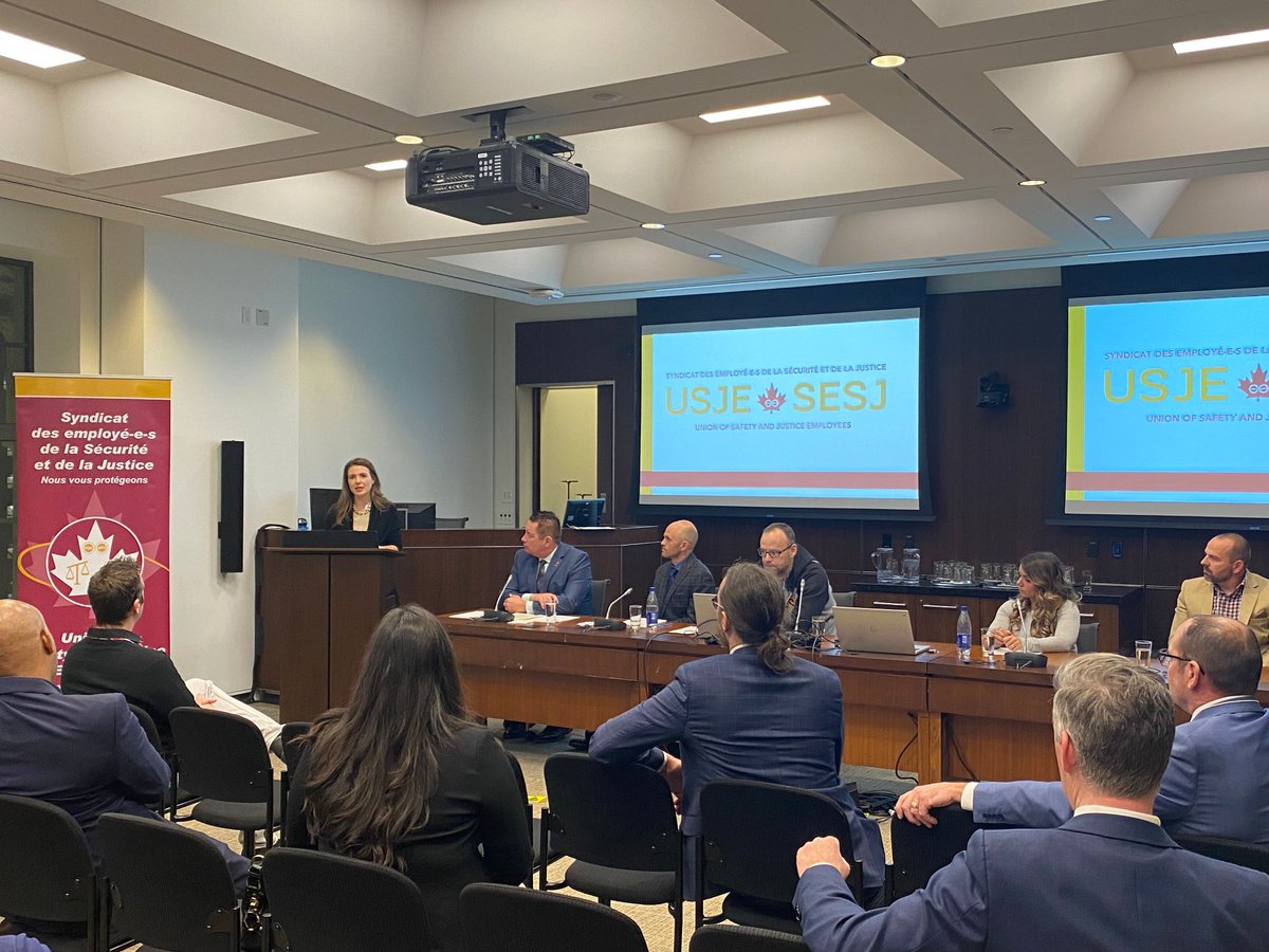 kitpr_'s tweet photo. Yesterday @usje_sesj &amp; 🇨🇦's federal front line public safety workers met w/ members of the conservative caucus for a critical conv. on public safety &amp; what needs to be done to support those who's job it is to keep Canadians safe. Thanks @RaquelDancho &amp; @Lianne_Rood for hosting! https://t.co/2CfWE8Dm9R