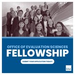 The Office of Evaluation Sciences is accepting applications for its Annual Fellowship! Join the OES team and help build and use evidence to serve the public better. Apply to be a Fellow here: https://t.co/EHTYUNwH0E #applytoday #OESatGSA 