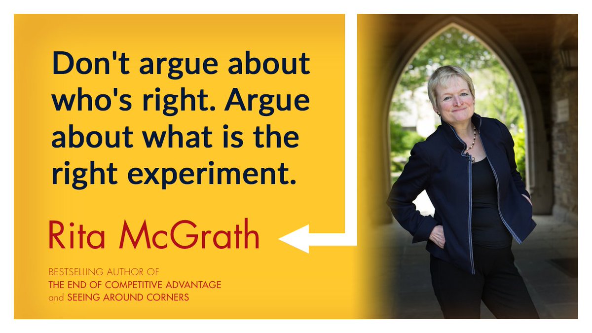 Don't argue about who's right. Argue about what is the right experiment!